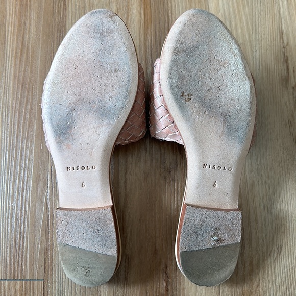 Nisolo Isla Woven slide in desert rose - Picture 2 of 6